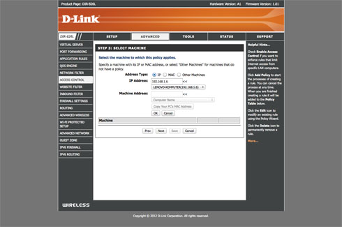 D-Link DIR-826L - Funkcje bezpieczeństwa sieci LAN i WAN