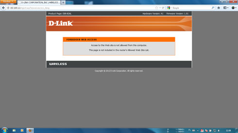D-Link DIR-826L - Funkcje bezpieczeństwa sieci LAN i WAN