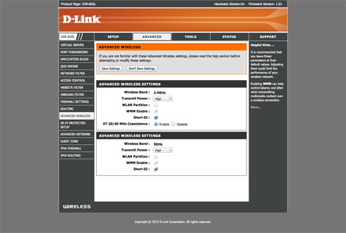 D-Link DIR-826L - Funkcje sieci bezprzewodowej